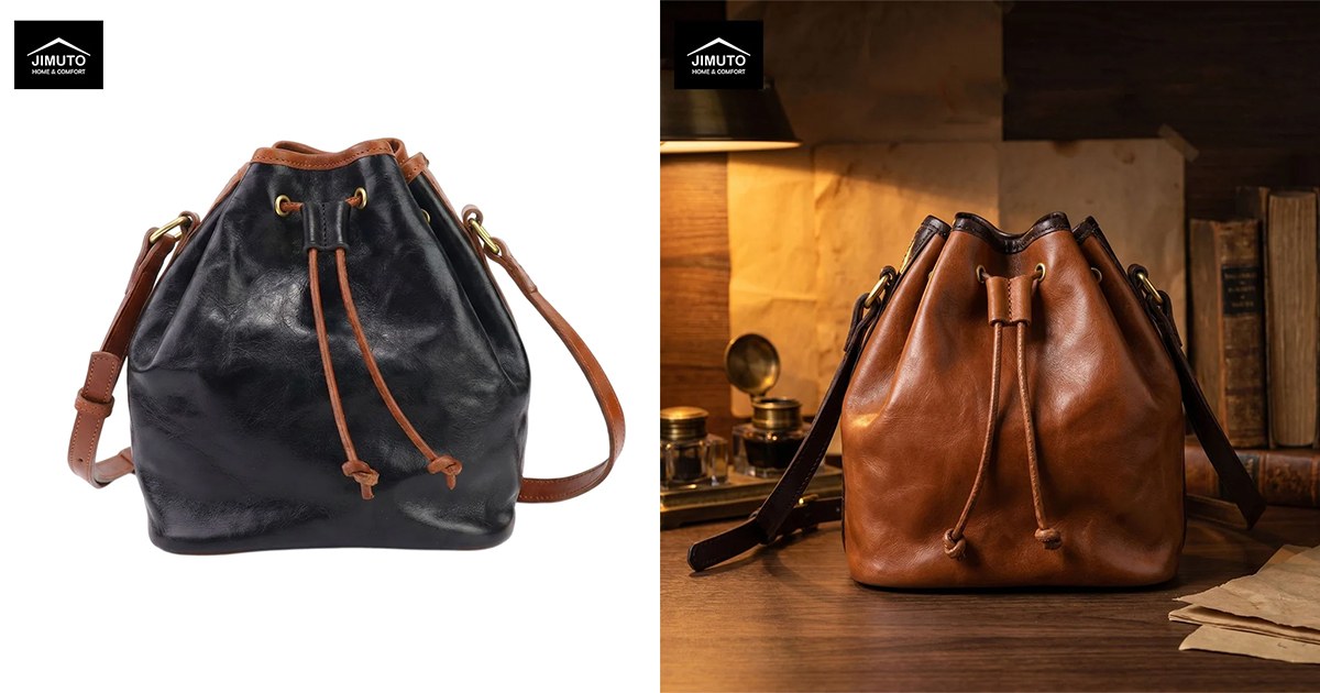 JIMUTO leather clutch and bag