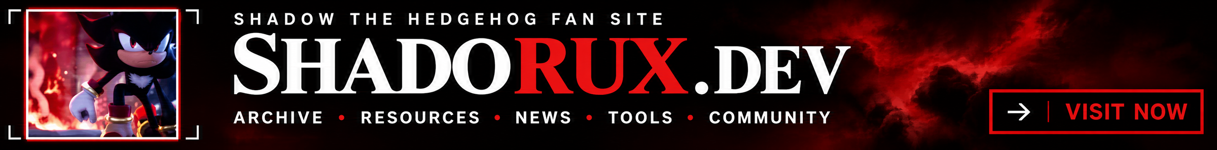 Shadorux Network Expands Its Fan-Built Shadow the Hedgehog Web Into a Full Independent Archive and Community Hub
